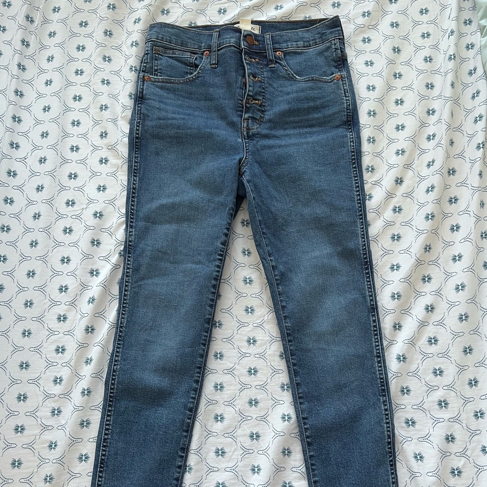MADEWELL HIGH RISE SKINNY JEANS SIZE 28